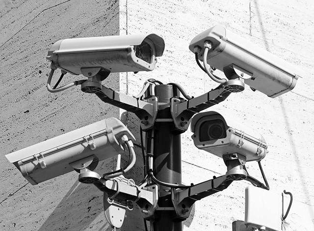 Camera for video surveillance and control in a very dangerous city point